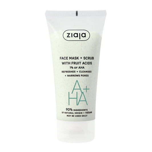 Face Mask and Scrub with Fruit Acids
