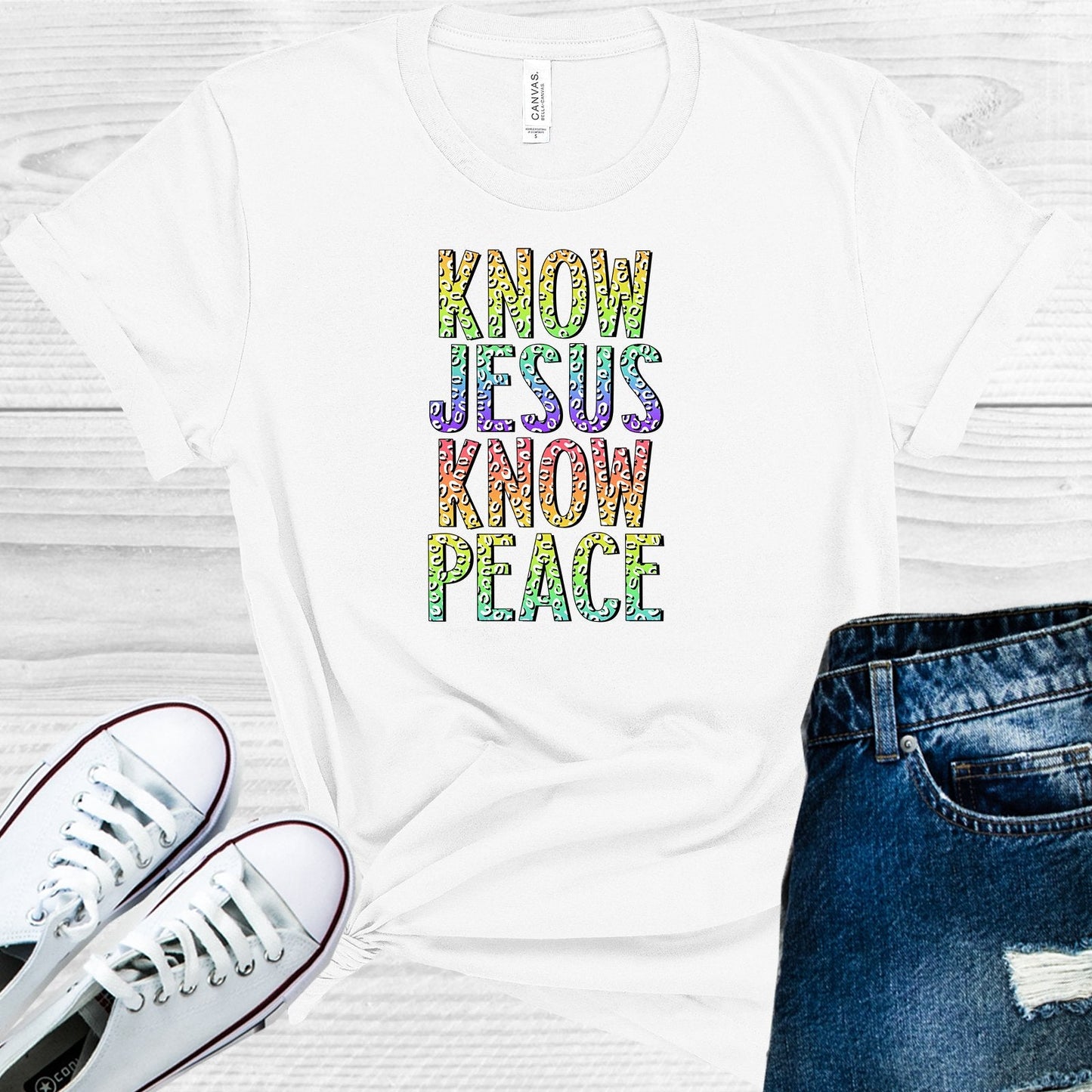 Know Jesus Know Peace Graphic Tee
