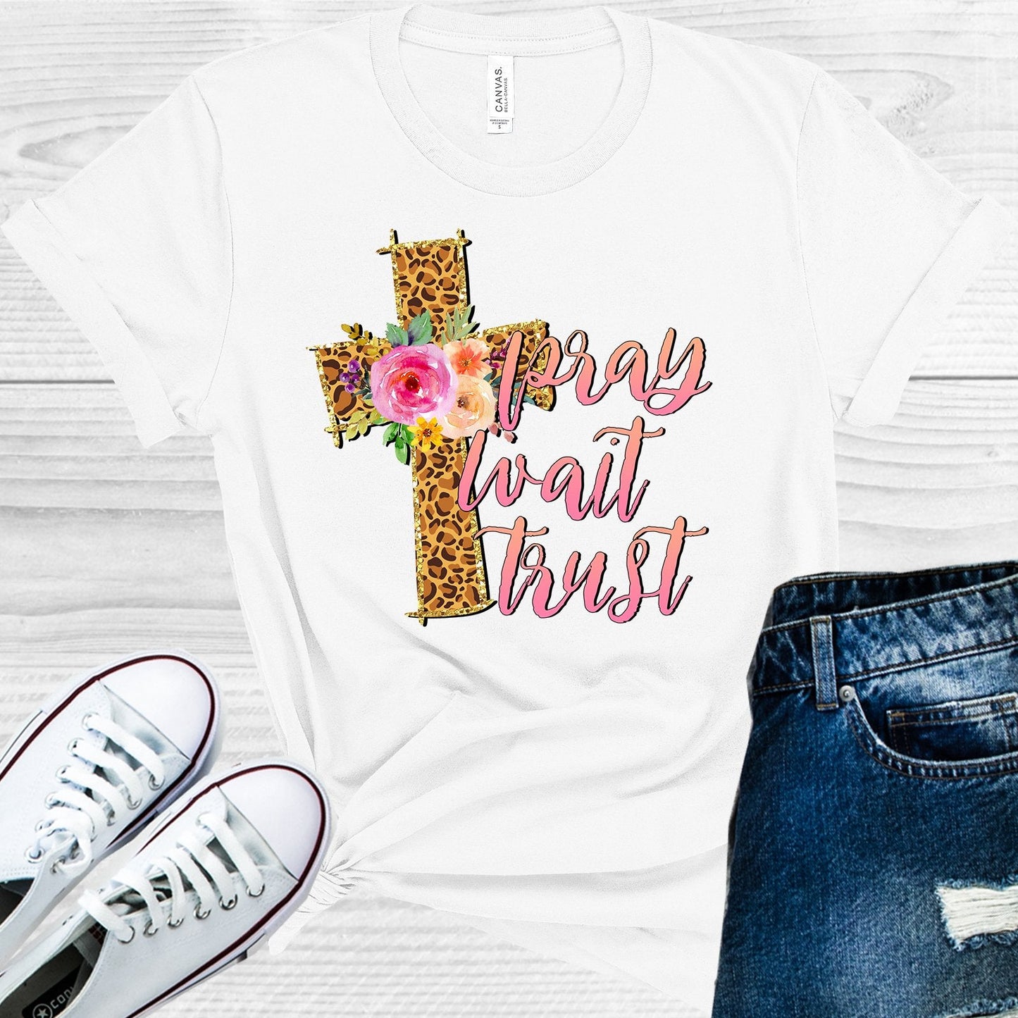 Pray Wait Trust Graphic Tee