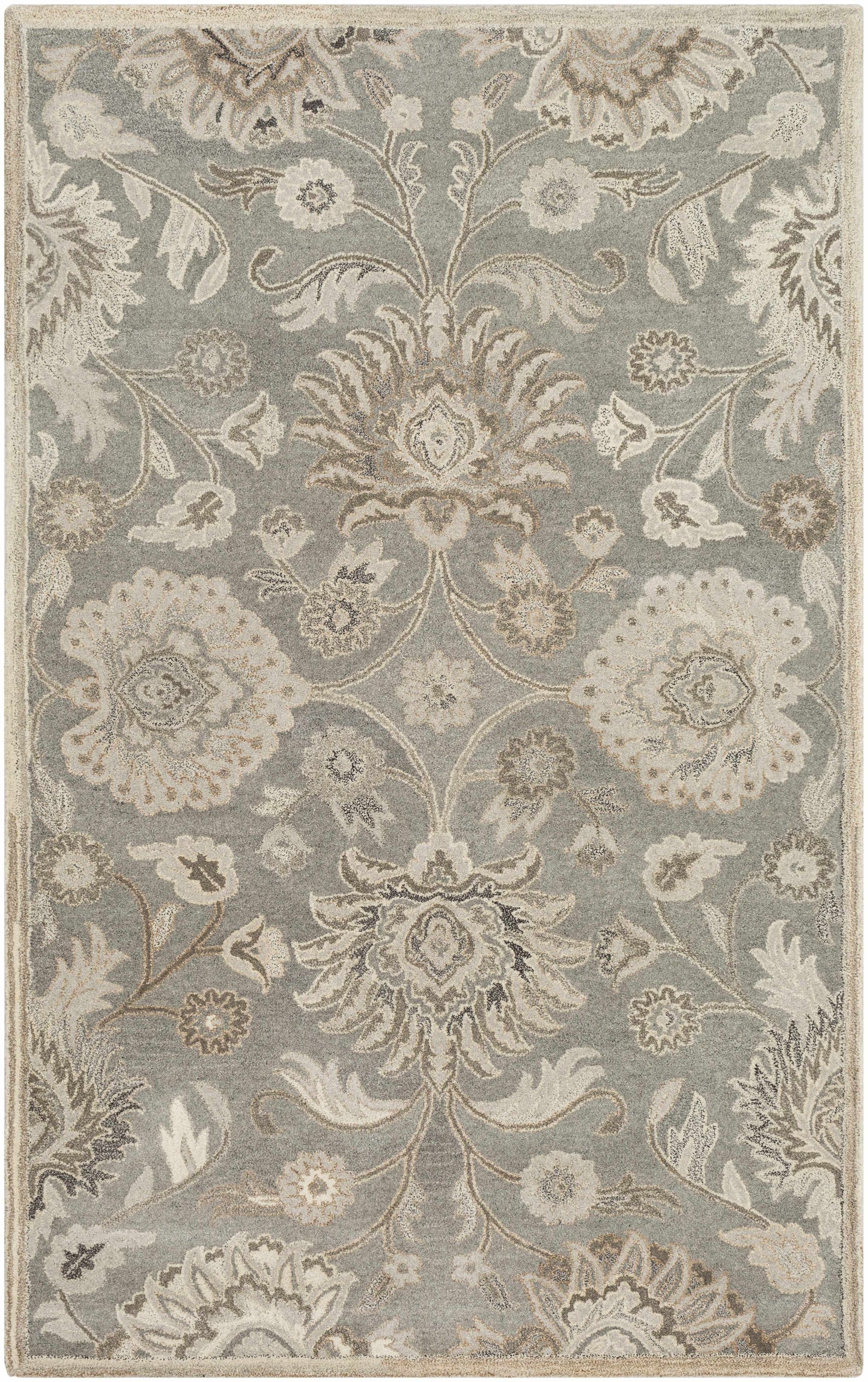 Conesus 1195 Hand Tufted Ivory & Taupe Wool Rug-8