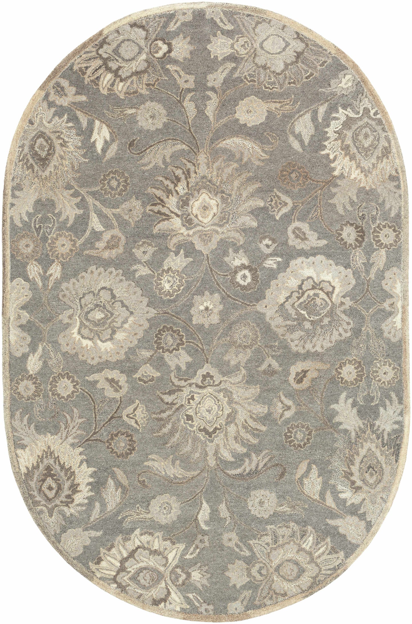Conesus 1195 Hand Tufted Ivory & Taupe Wool Rug-9