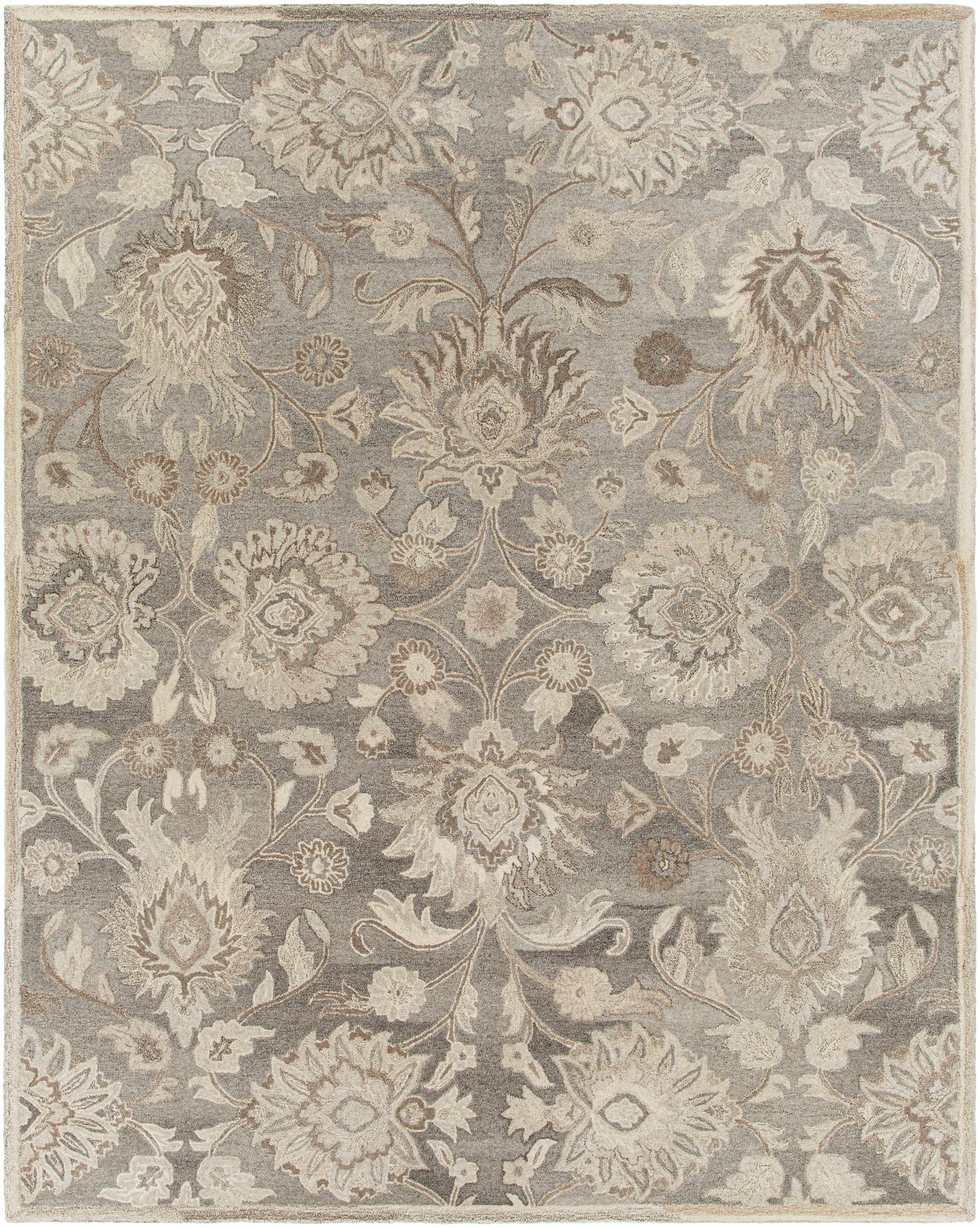 Conesus 1195 Hand Tufted Ivory & Taupe Wool Rug-10