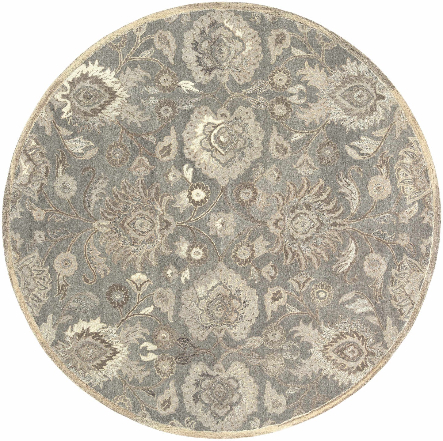 Conesus 1195 Hand Tufted Ivory & Taupe Wool Rug-6