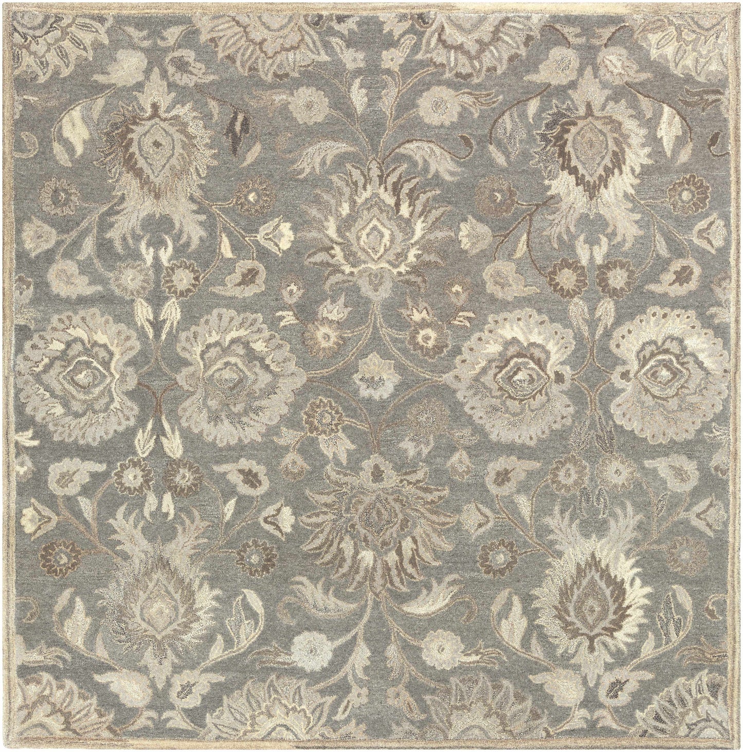 Conesus 1195 Hand Tufted Ivory & Taupe Wool Rug-7