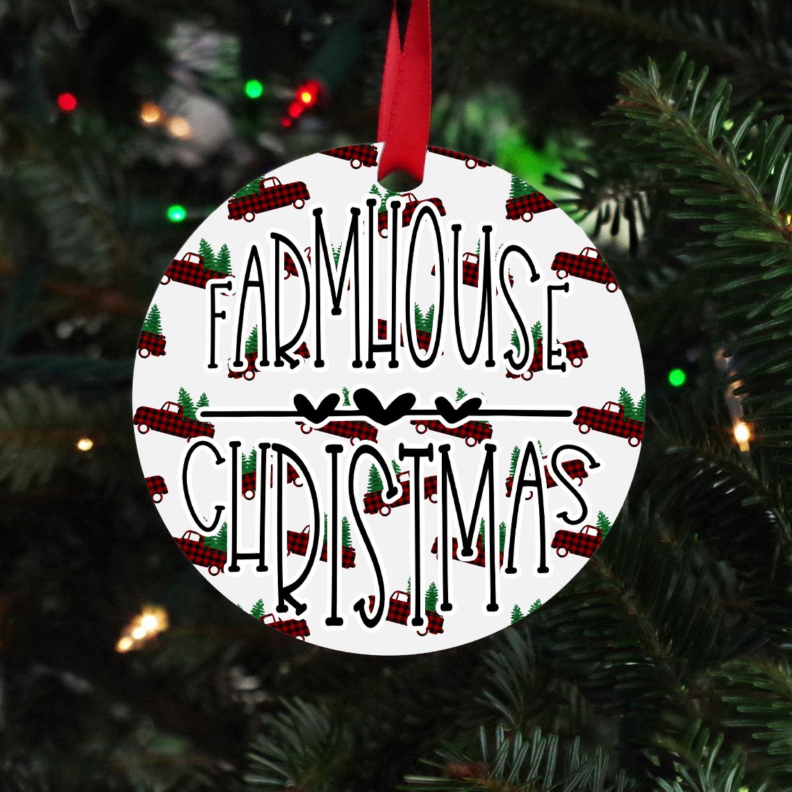 Farmhouse Christmas Christmas Ornament