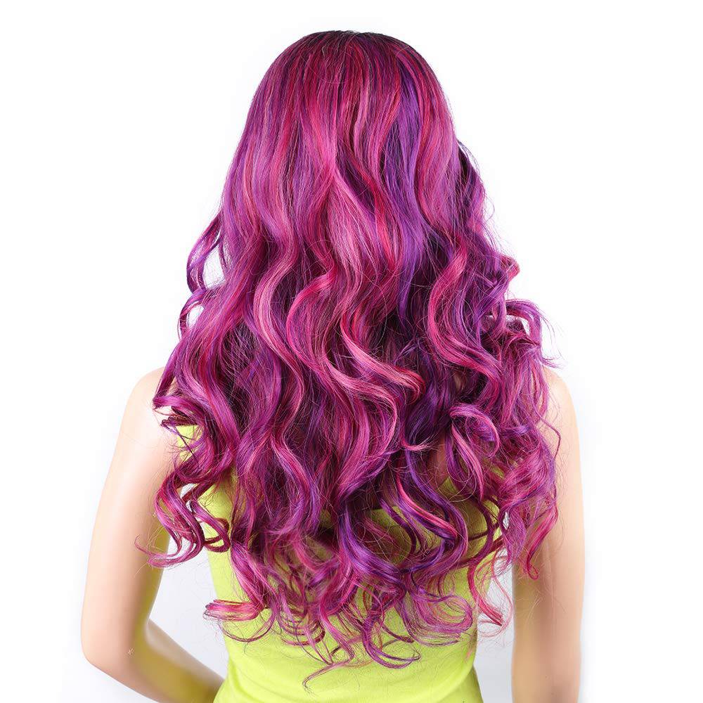 Fashion Synthetic   wigs Hair Long Wavy
