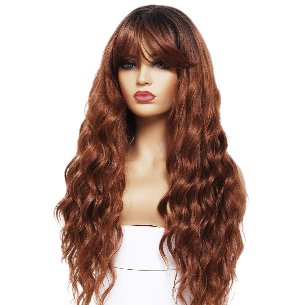 Fashion wigs straight with bangs