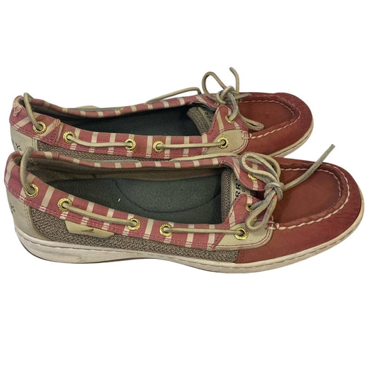 Sperry Top Sider Womens Size 8 Leather Side Laced Boat Shoes Slide On Loafers