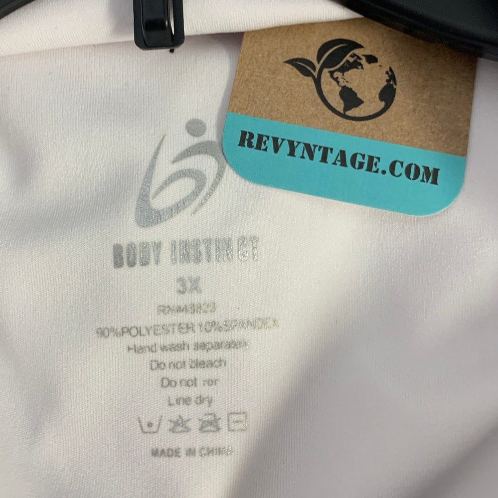 Upcycled Hand Printed Womens 3X Let Them Quarter Zip Long Sleeve Sweatshirt