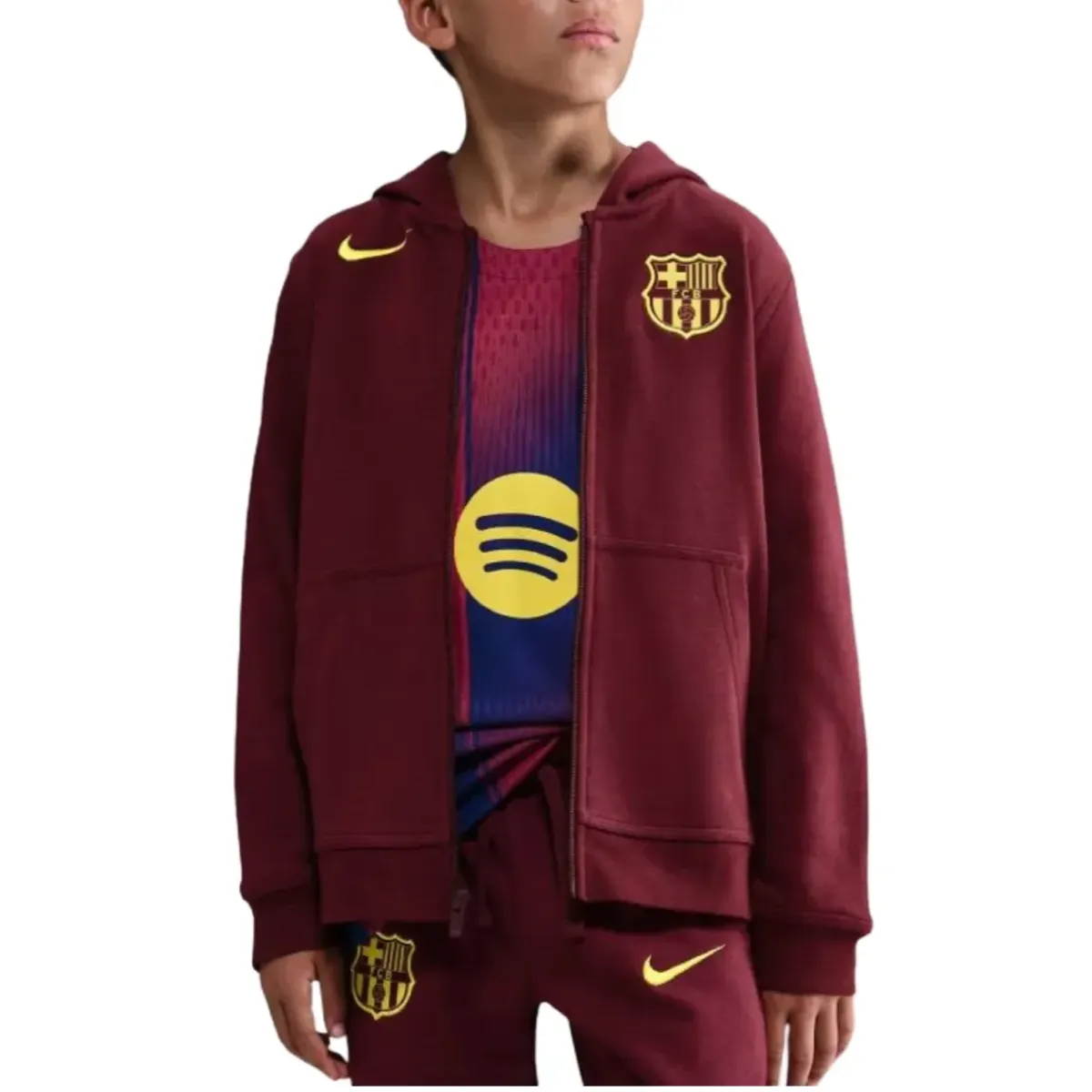 Kids - FC Barcelona Casual Fleece tracksuit 2026 - Nike-0