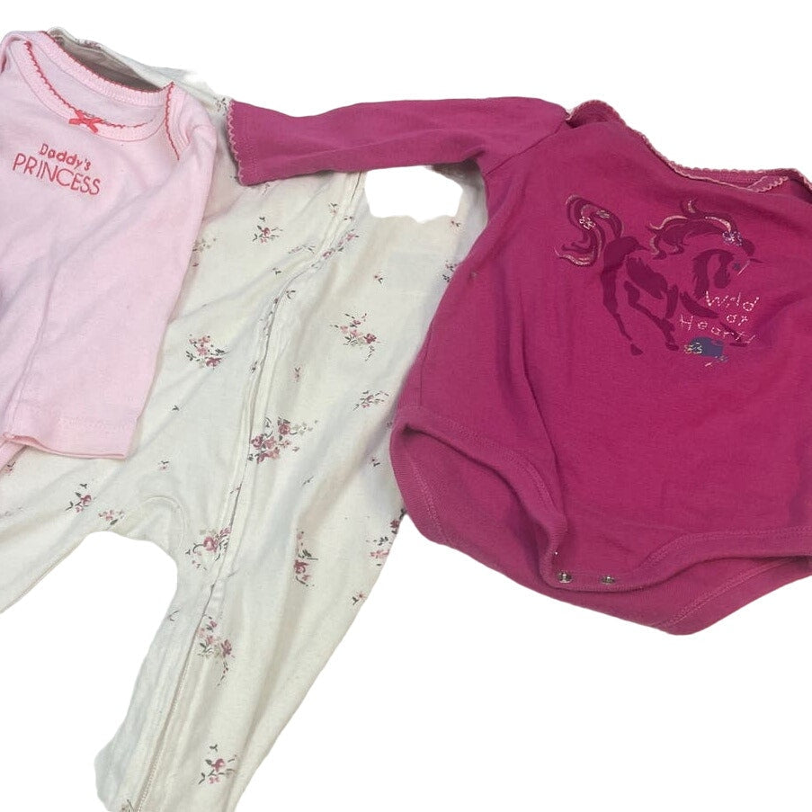 Lot of 5 Carhartt GAP Carters Baby Girls 3-6 Month One Piece Tops Sleepwear