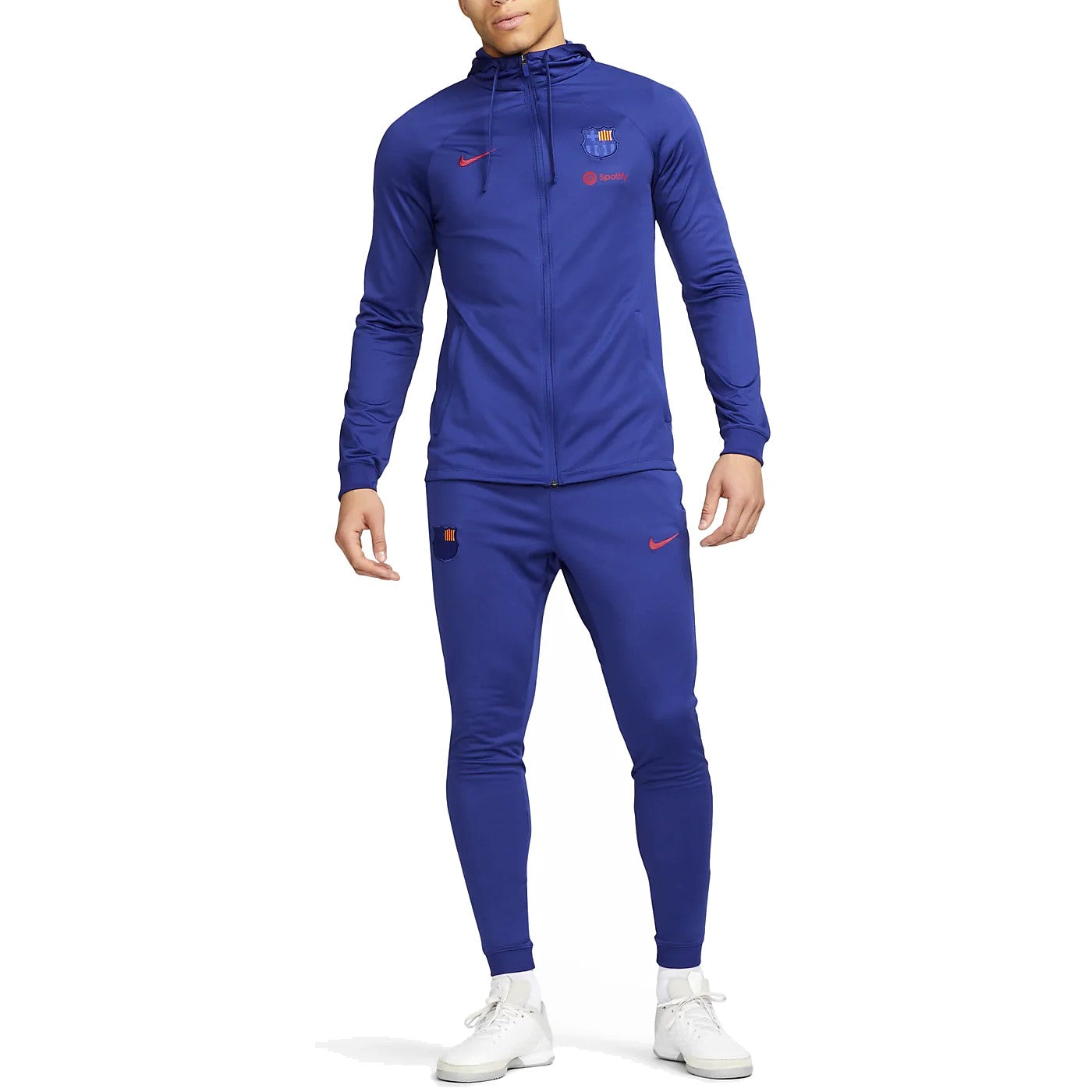 FC Barcelona blue training presentation hooded tracksuit 2023 - Nike-3