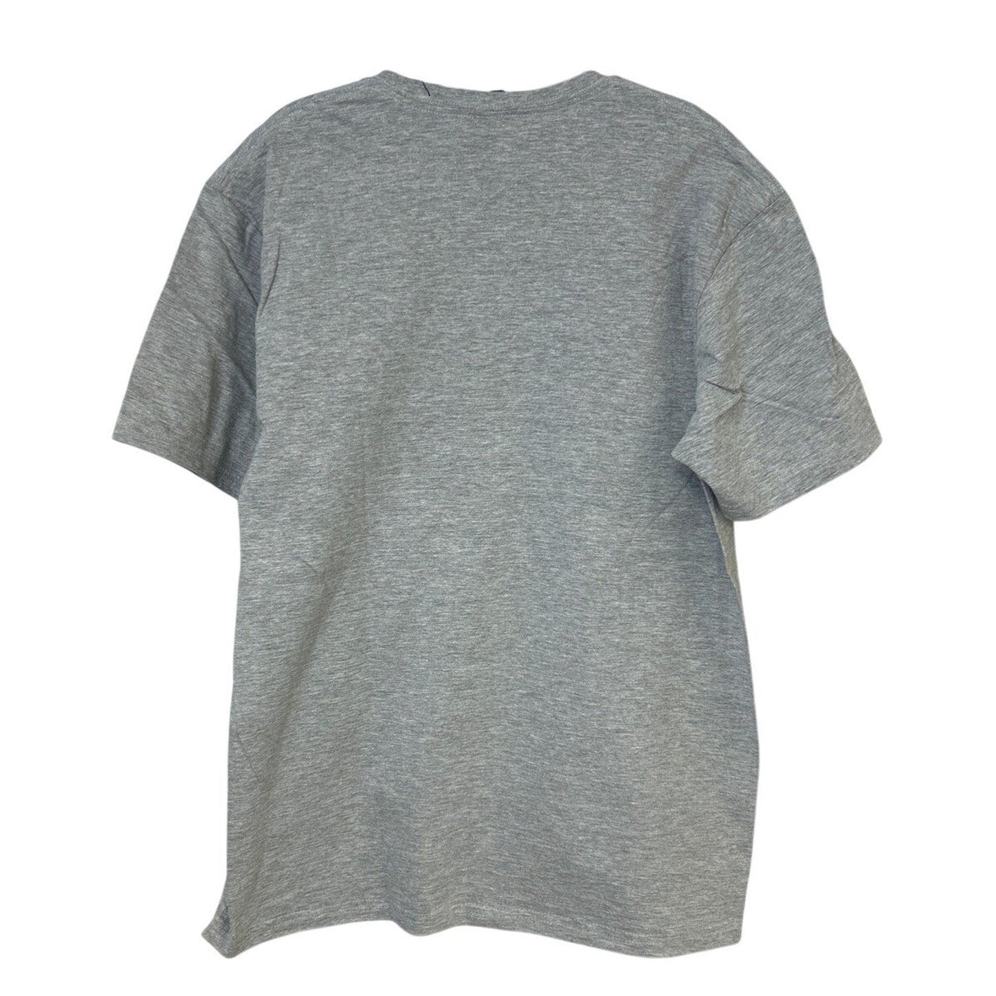 New Hand Printed Mens Medium Gray Heathered Black Lab Dog Short Sleeve Tee Shirt