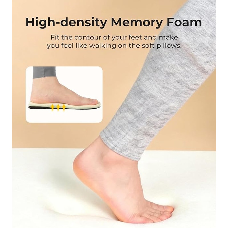New HomeTop Womens 6.5 Ceruleon Blue Slippers Fuzzy Curly Fur Memory Foam Shoes