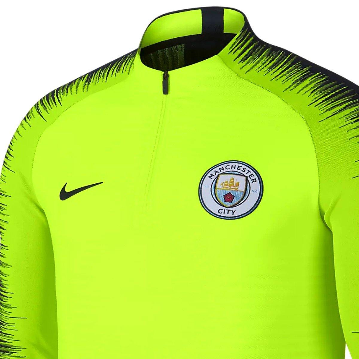 Manchester City FC fluo Vaporknit Technical Soccer Tracksuit 2019 - Nike