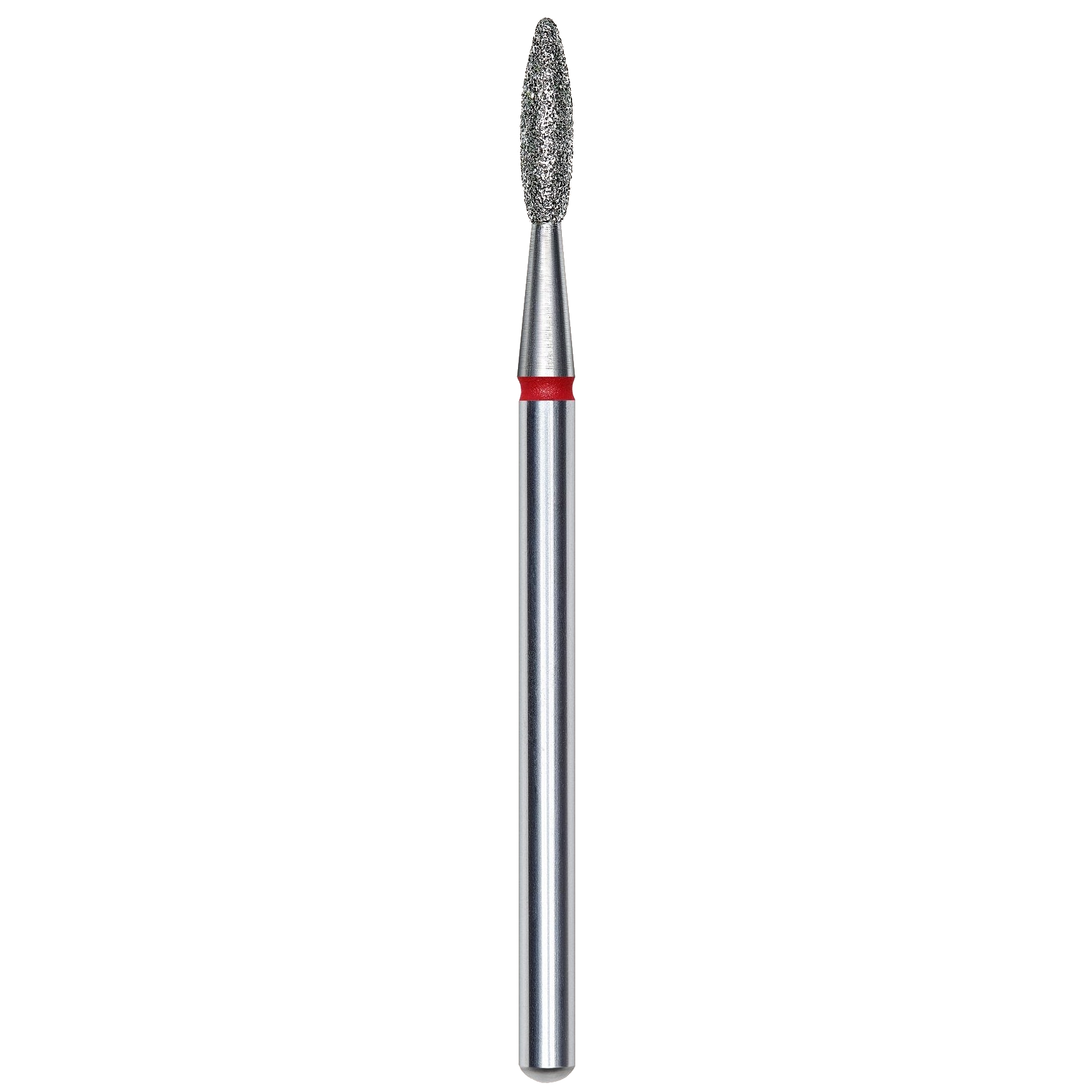 DIAMOND NAIL DRILL BIT, "FLAME", RED, HEAD DIAMETER 2.1/8MM (FA10R021/8) - STALEKS™-0