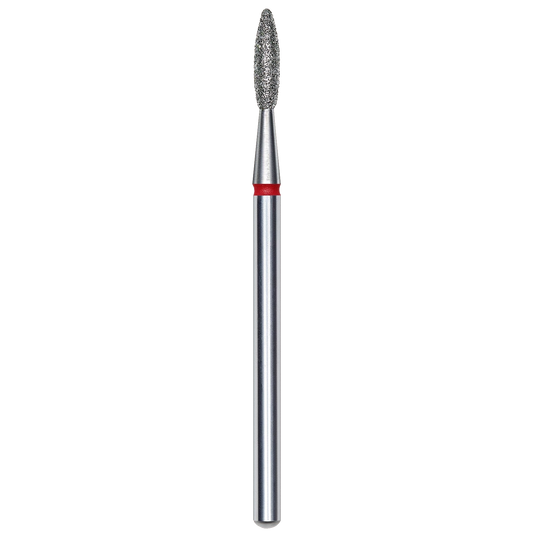 DIAMOND NAIL DRILL BIT, "FLAME", RED, HEAD DIAMETER 2.1/8MM (FA10R021/8) - STALEKS™-0