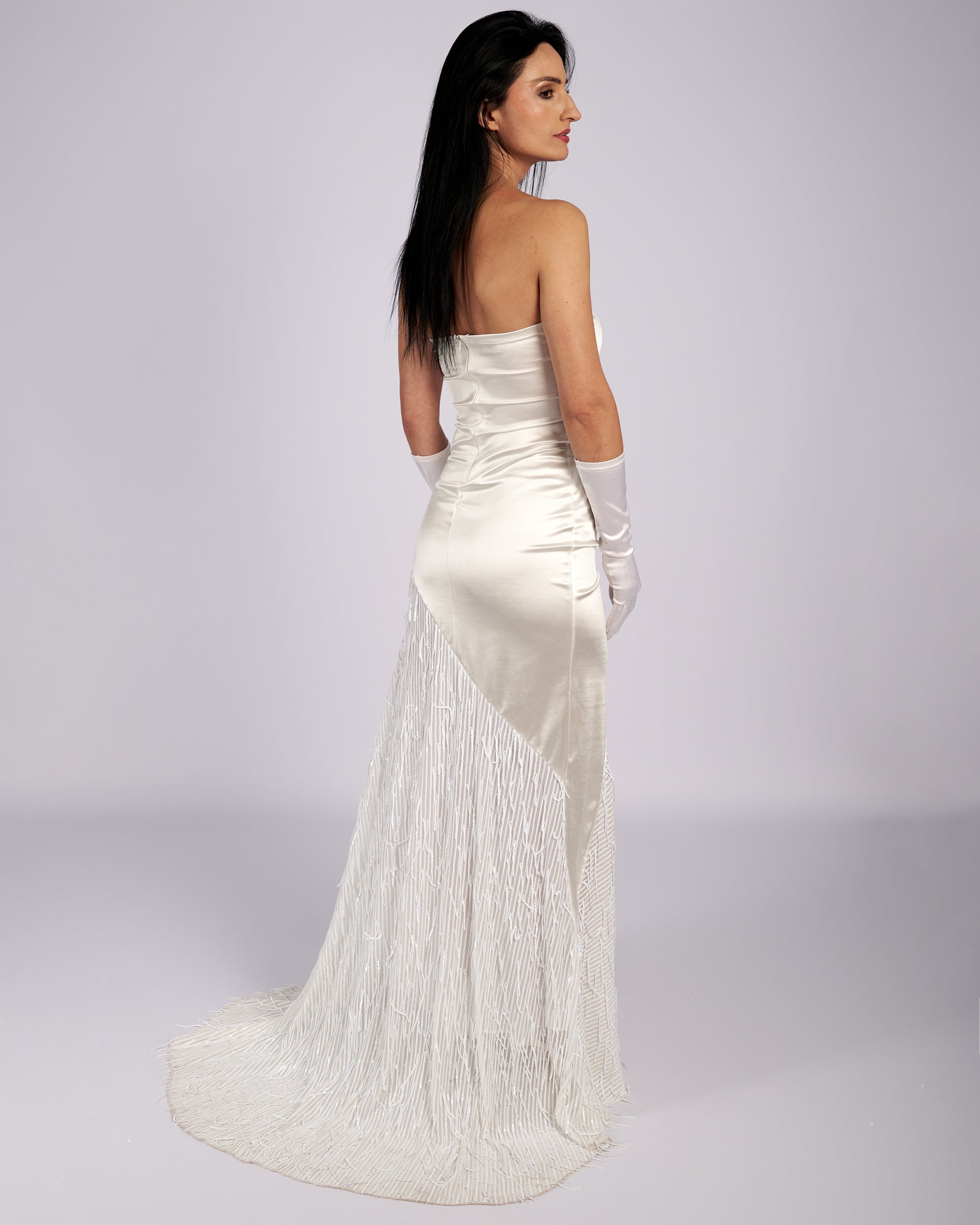 Ethel Wedding Dress  With Train-4