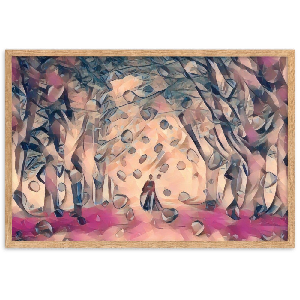 TO SEE MY HEART YOU MUST FIRST DIVE INTO MY TRUTH J.L Superior Framed Poster-0