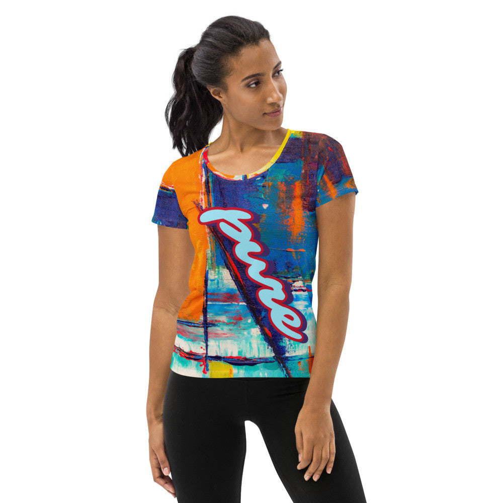 PURE LOVE Women's Athletic T-shirt by Gianneli-4