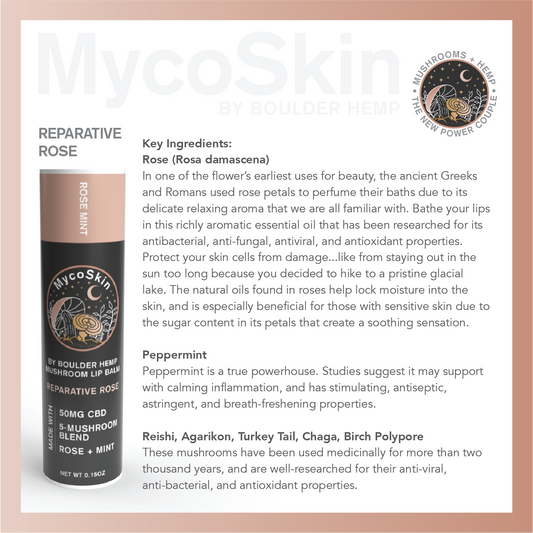 Wholesale Reparative Rose 50mg CBD + Mushroom Lip Balm-0