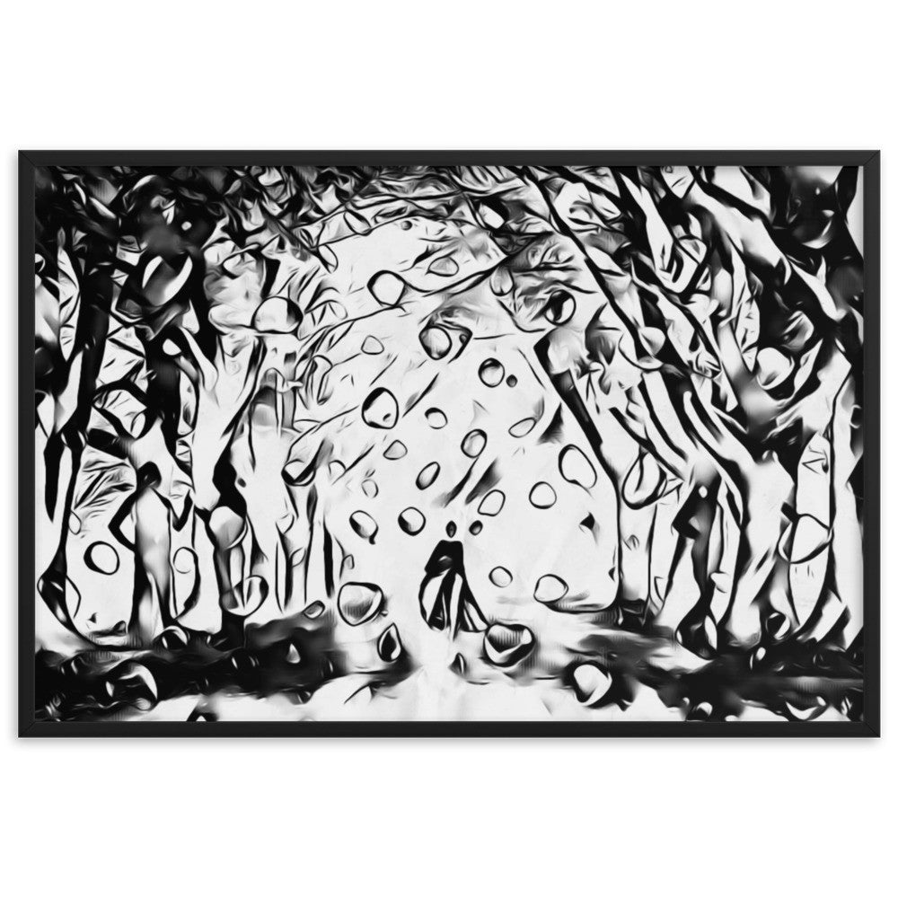 TO SEE MY HEART YOU MUST FIRST DIVE INTO MY TRUTH J.L Superior Framed Poster-0