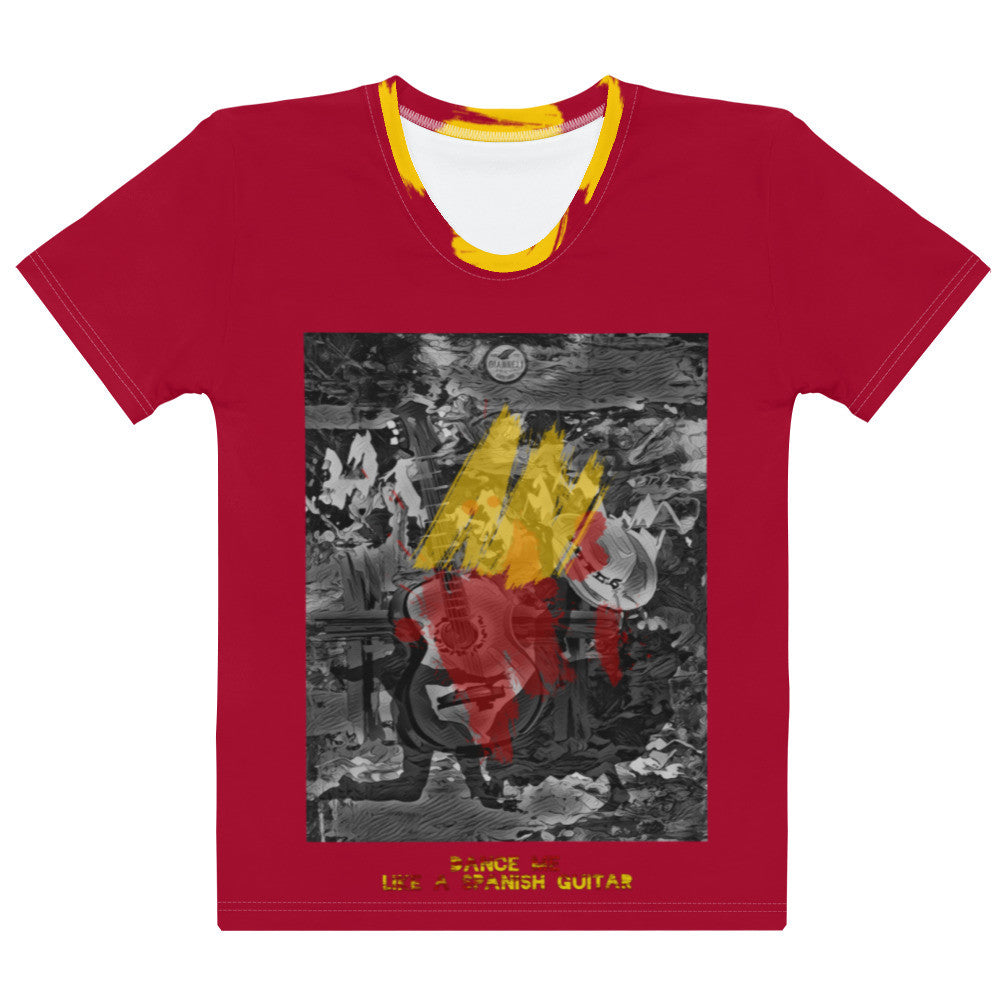 SPANISH GUITAR Women's T-shirt by Gianneli-0
