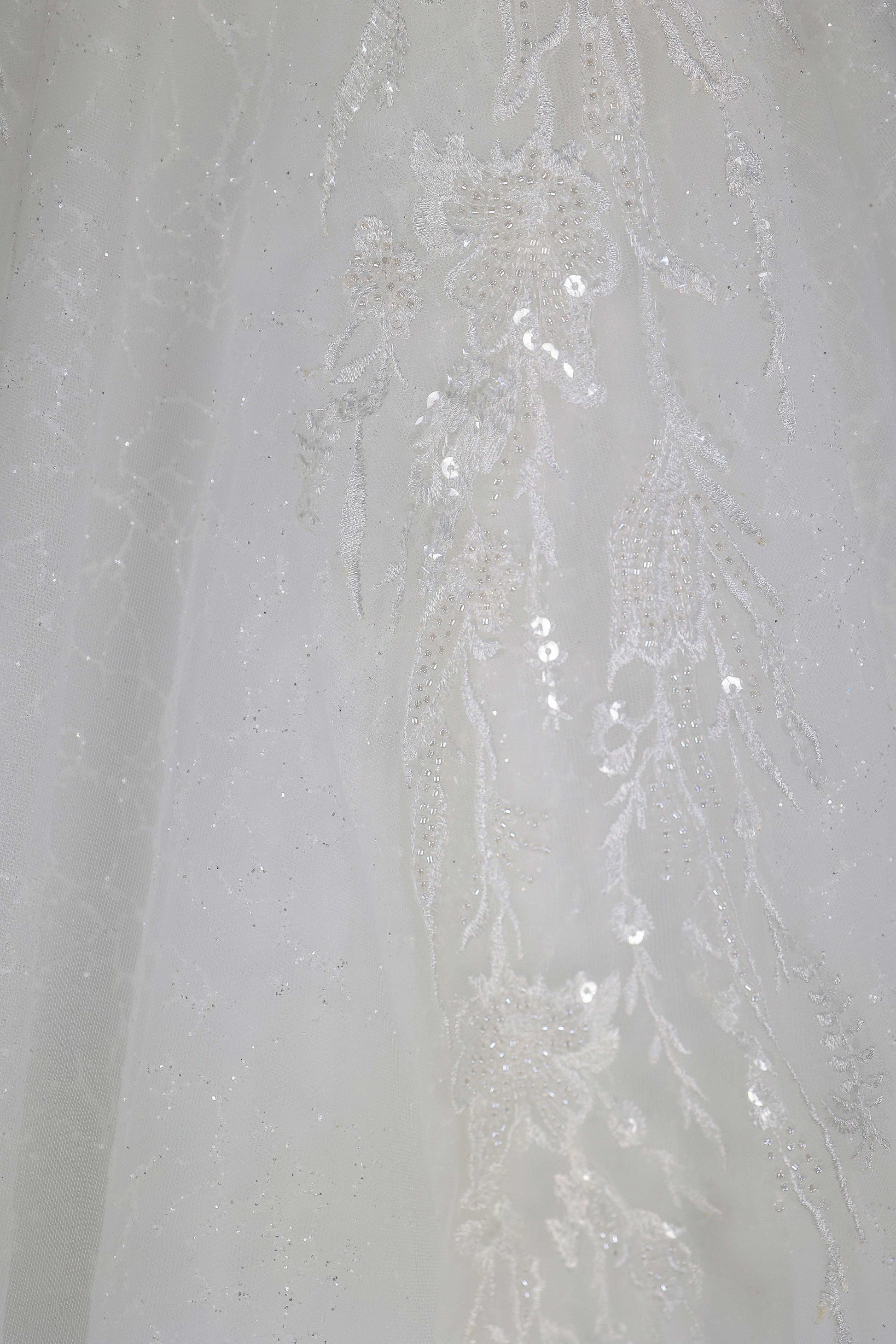 Edna narrow skirt a line wedding dress-4