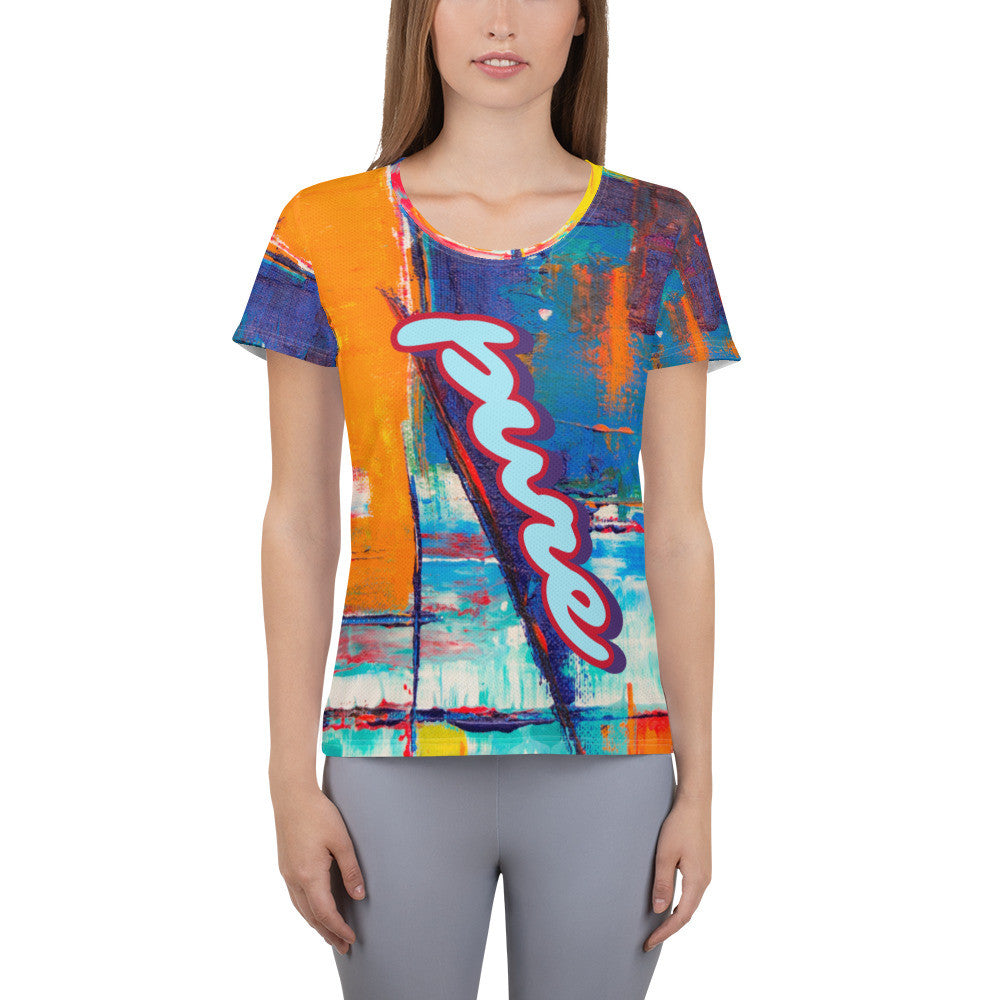 PURE LOVE Women's Athletic T-shirt by Gianneli-8