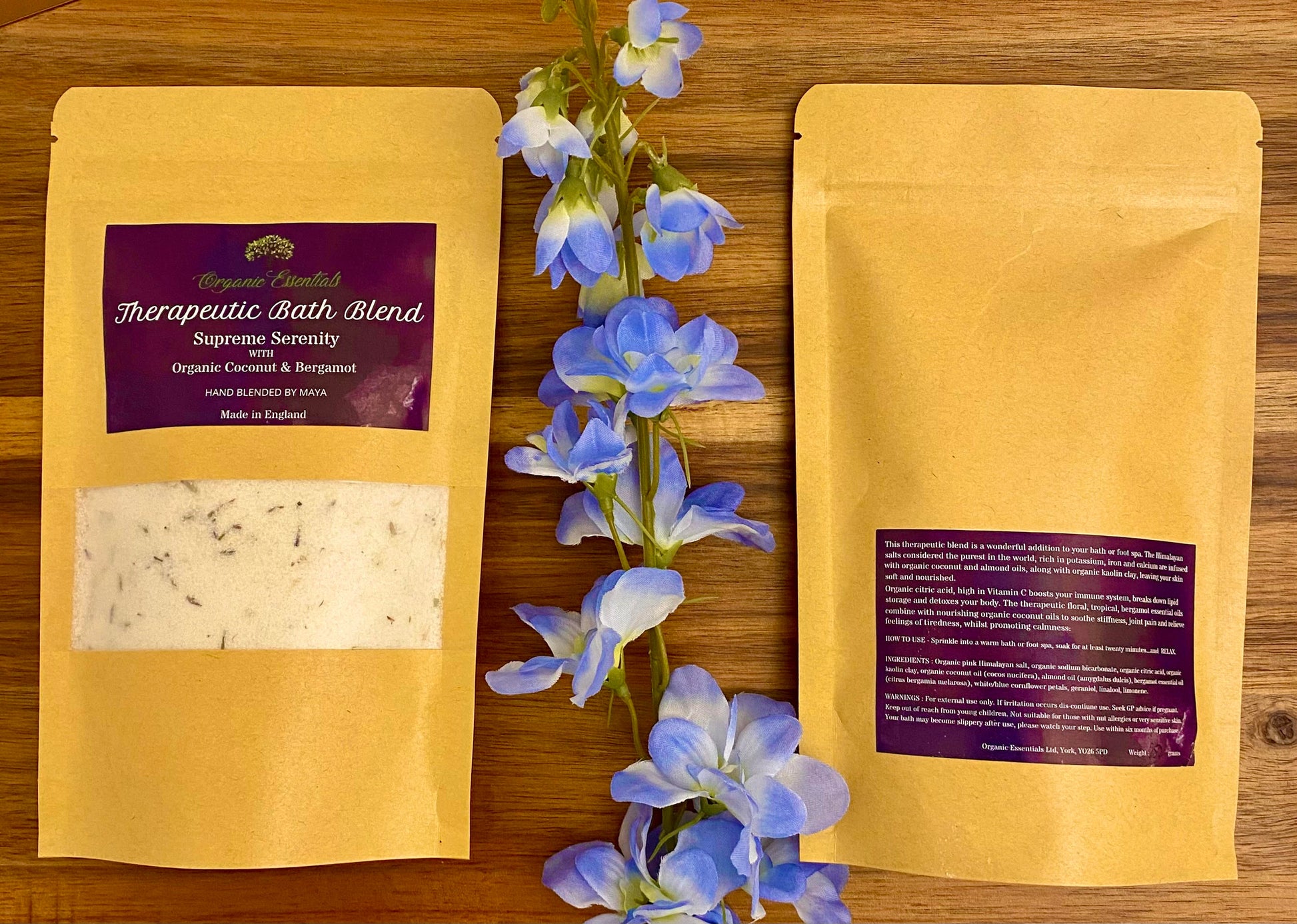Eight 100g Luxury Natural Bath Blends in Eco-Pouch-2