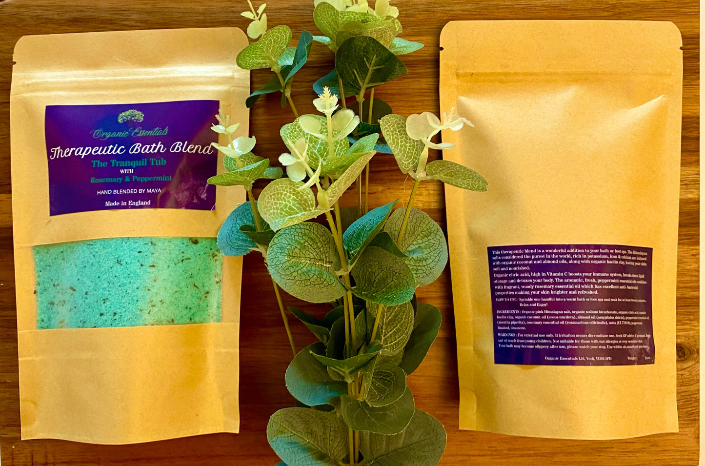 Eight 100g Luxury Natural Bath Blends in Eco-Pouch-1