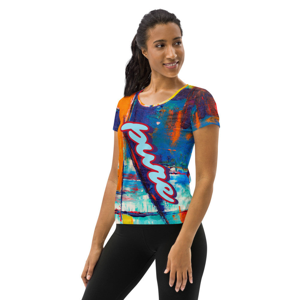 PURE LOVE Women's Athletic T-shirt by Gianneli-7