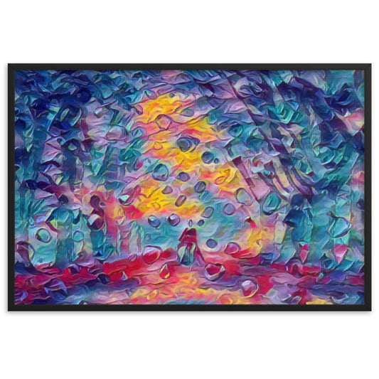 TO SEE MY HEART YOU MUST FIRST DIVE INTO MY TRUTH J.L PREMIUM Framed Poster-0