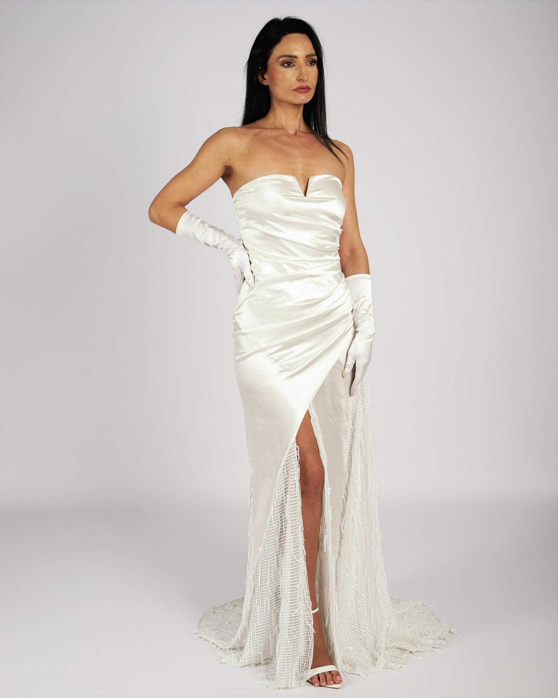 Ethel Wedding Dress  With Train-2
