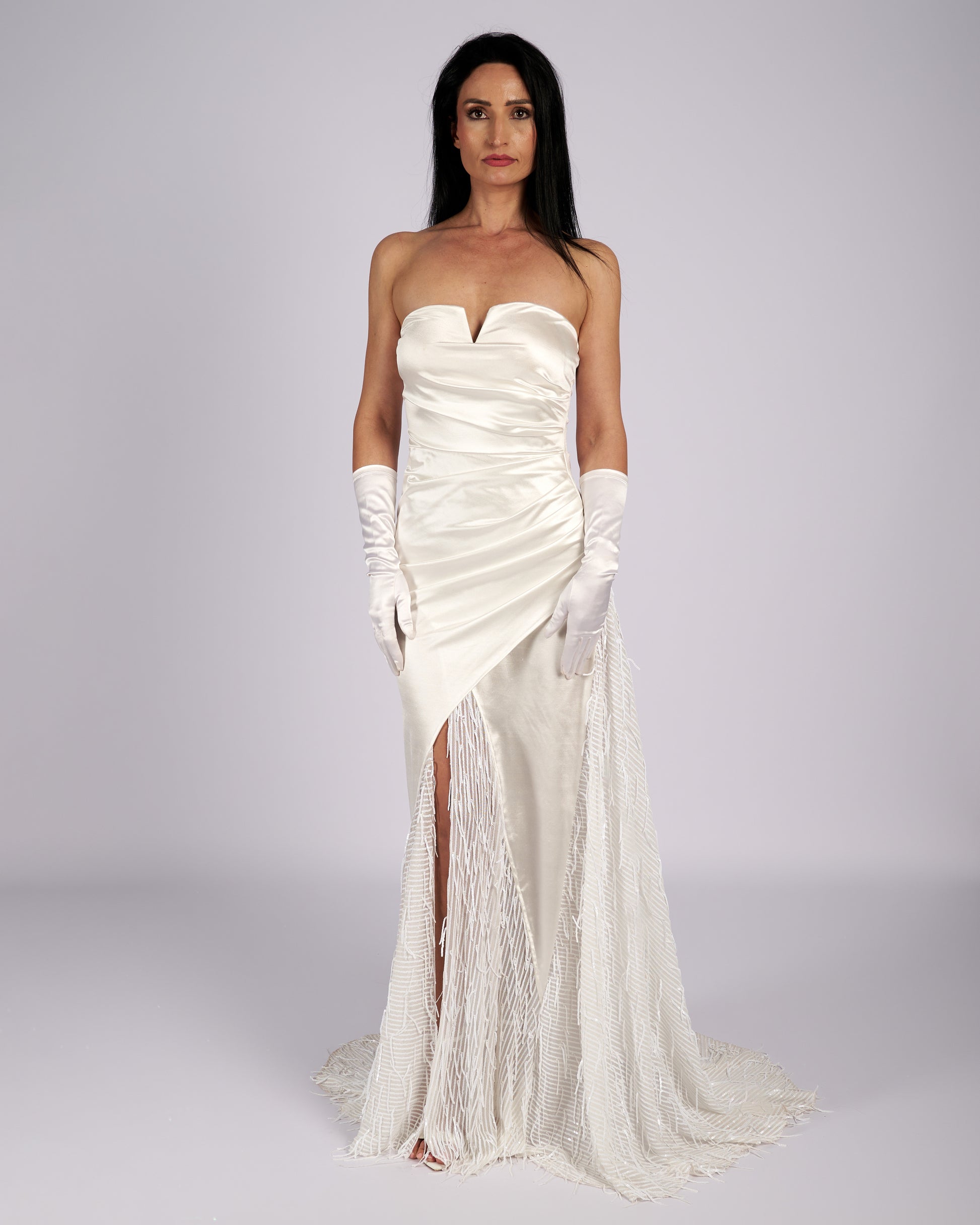 Ethel Wedding Dress  With Train-3