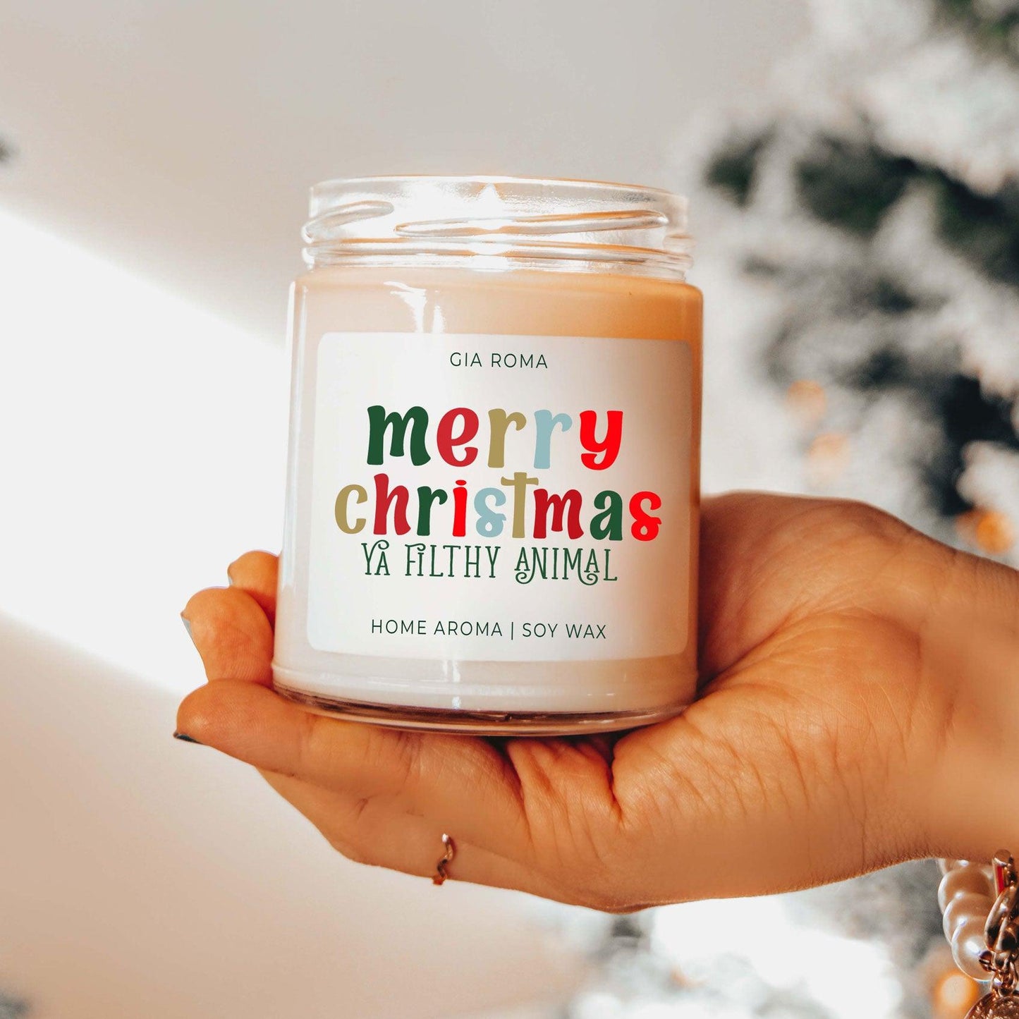 Merry Christmas Candle-1