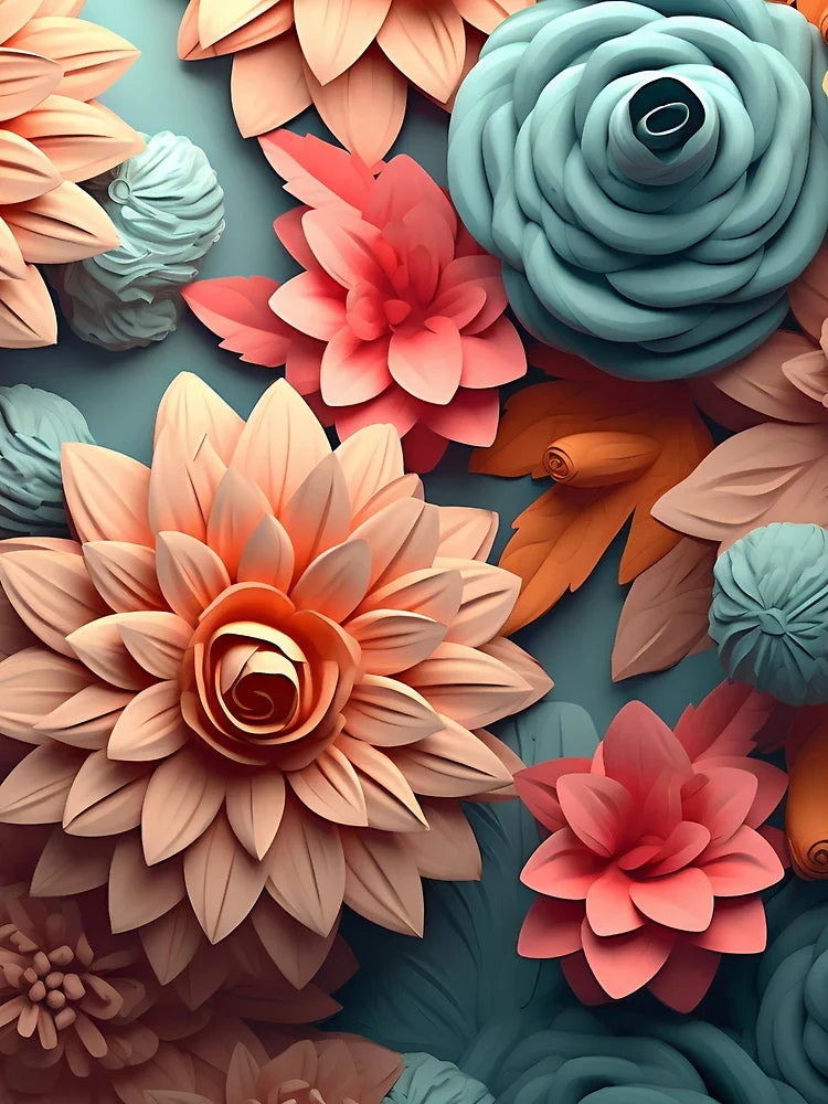 Beautiful 3D floral Graphics - 1