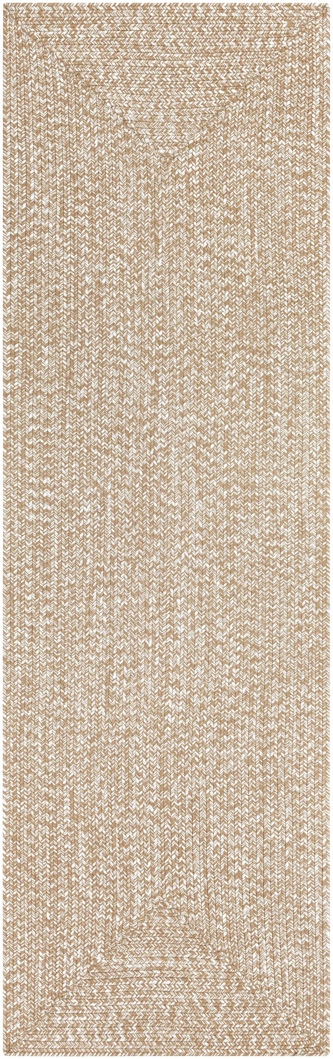 Cream Braided Faux Jute Rug-7