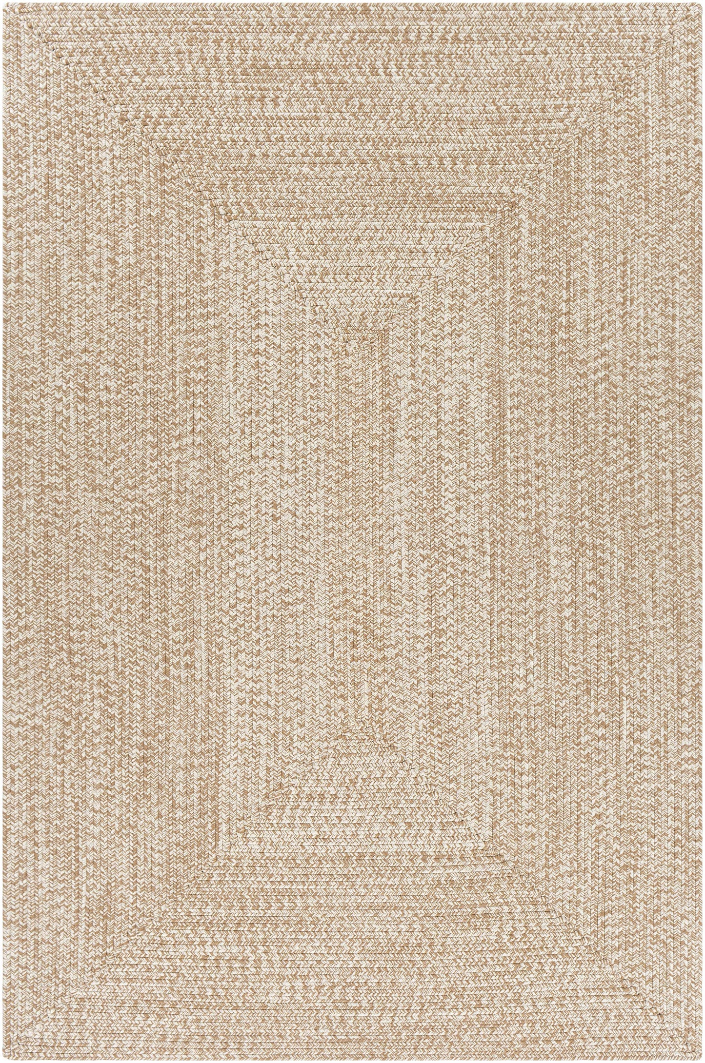 Cream Braided Faux Jute Rug-0