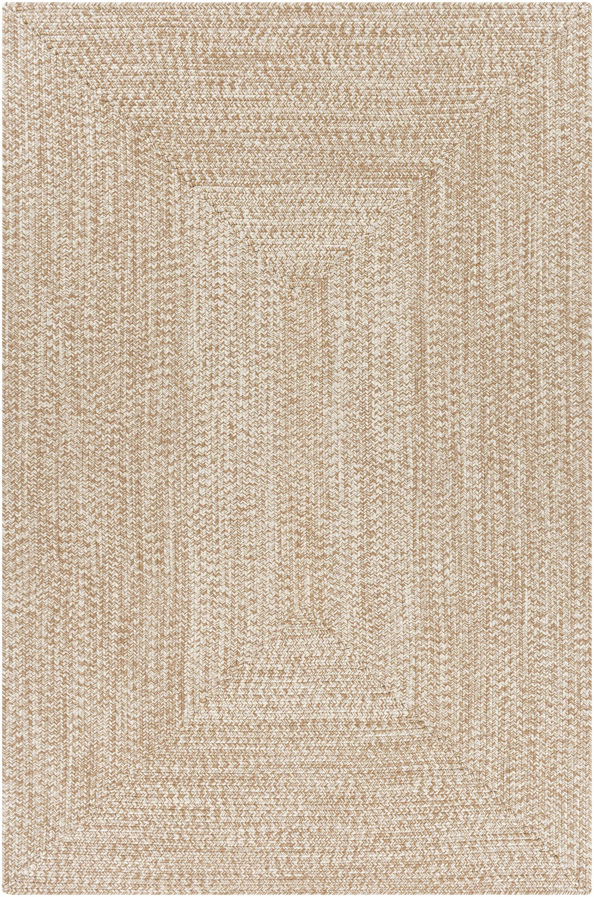 Cream Braided Faux Jute Rug-0