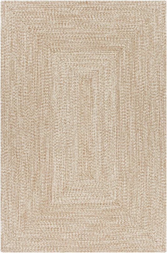 Cream Braided Faux Jute Rug-0