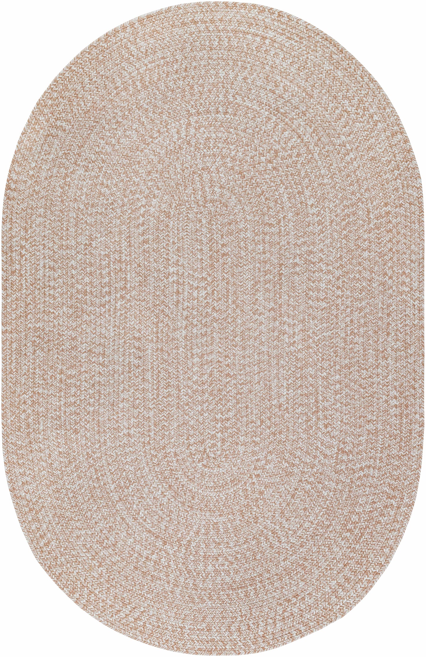 Cream Braided Faux Jute Rug-5
