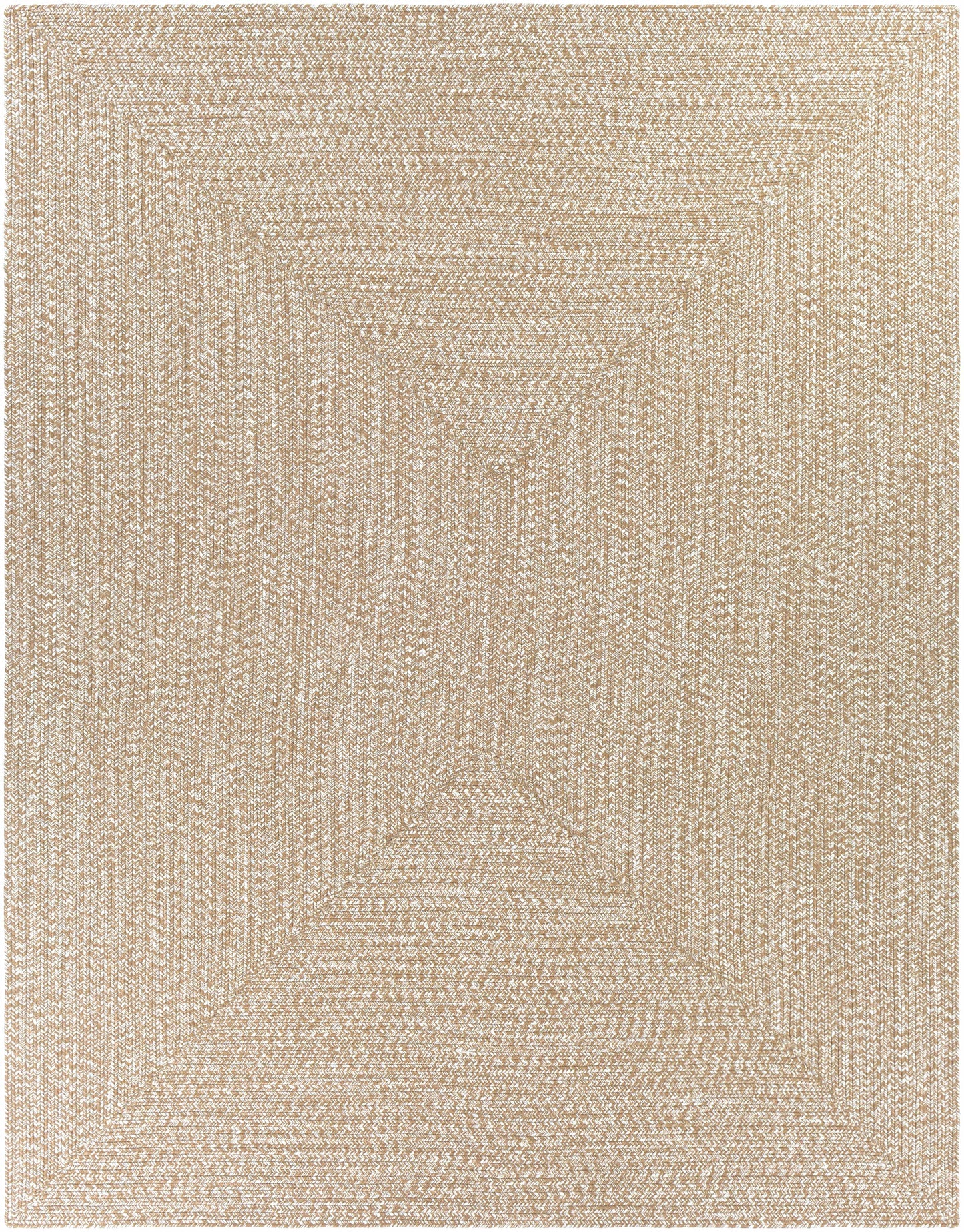 Cream Braided Faux Jute Rug-6