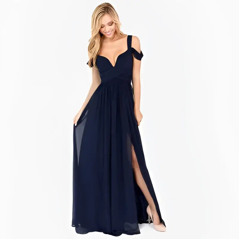Floor Length Elegant Greek Style Maxi Dress
