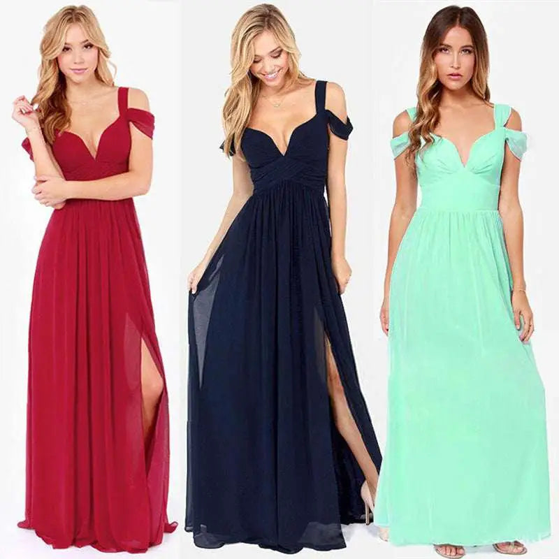 Floor Length Elegant Greek Style Maxi Dress