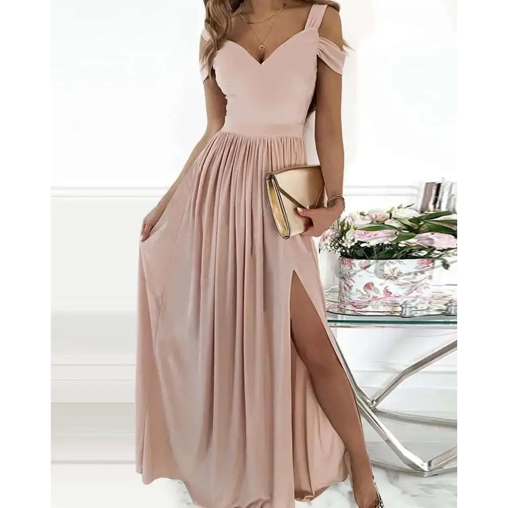 Floor Length Elegant Greek Style Maxi Dress