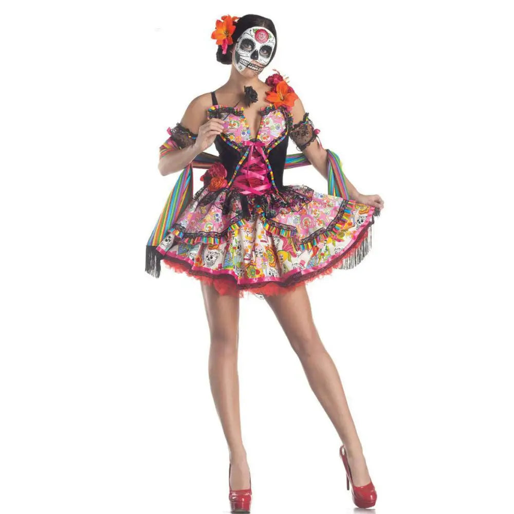 Floral Day of the Dead Spiritual Love Costume