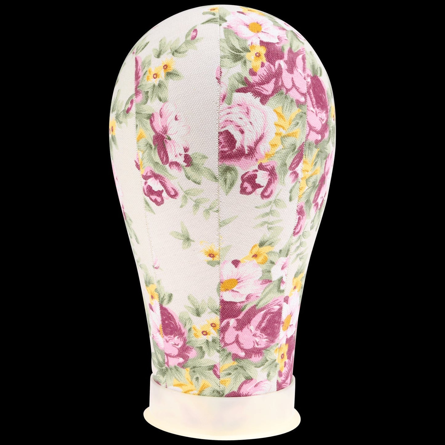 Flower Print Poly  Block Canvas Head 23"