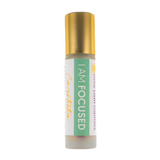 I Am Focused Essential Oil Elixir - Concentration, Awareness, Mindfulness - 10ml Roller Bottle