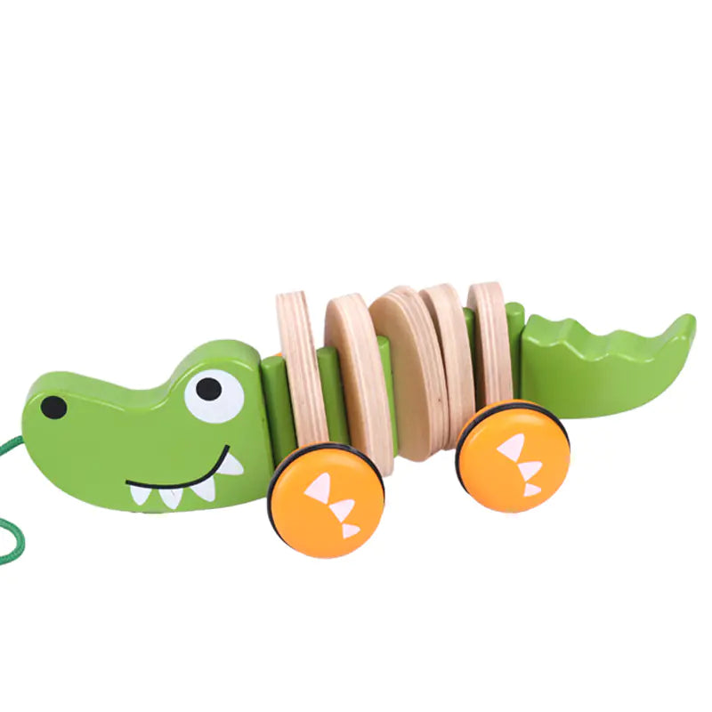 Wooden Walk-A-Long - Dog and Crocodile Models